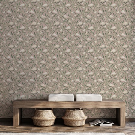 Coloring Signs of Spring Pink - 1035101-03 - 04899-01 paint Wallpassion